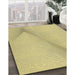 Machine Washable Transitional Sun Yellow Rug in a Family Room, wshpat423yw