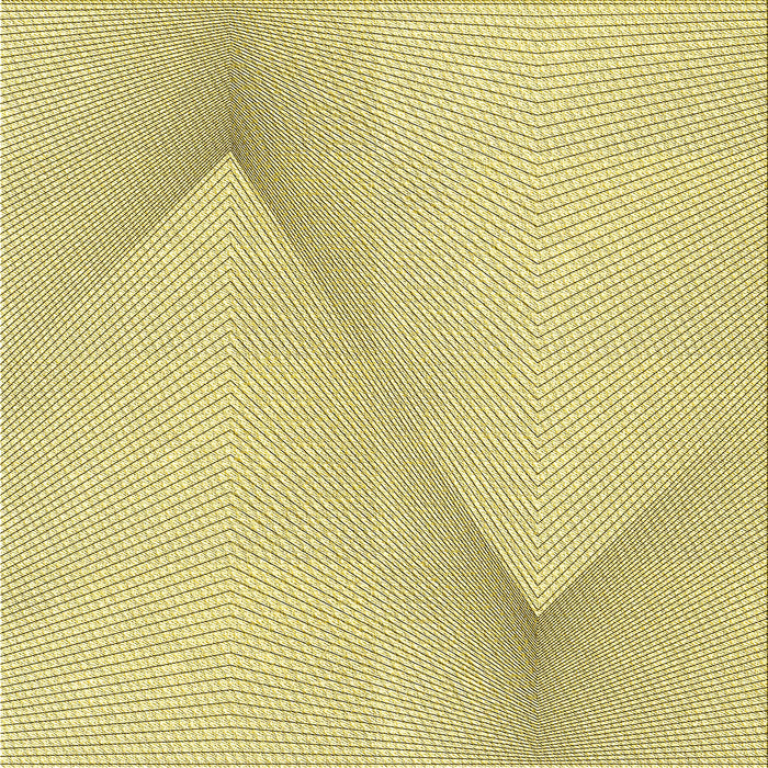 Round Patterned Sun Yellow Rug, pat423yw