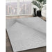 Machine Washable Transitional White Smoke Rug in a Family Room, wshpat423