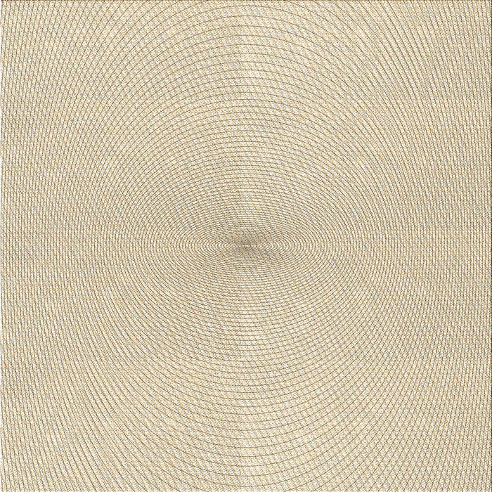 Round Patterned Wheat Beige Rug, pat424brn