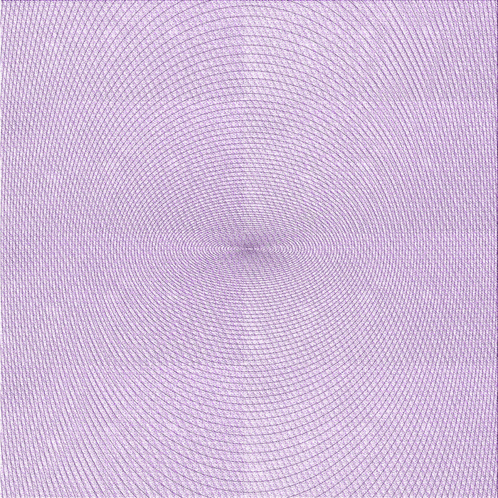 Round Patterned Bright Lilac Purple Rug, pat424pur