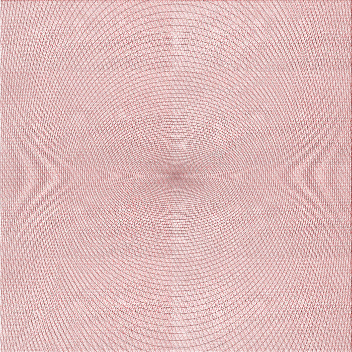 Round Machine Washable Transitional Pastel Red Pink Rug, wshpat424rd