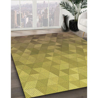 Patterned Yellow Rug, pat425brn