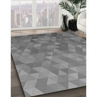 Patterned Ash Gray Rug, pat425gry