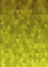 Patterned Dark Yellow Green Rug, pat425yw