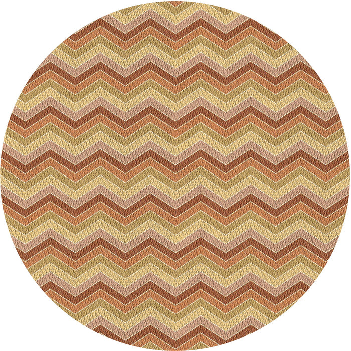 Square Patterned Yellow Orange Rug, pat426brn