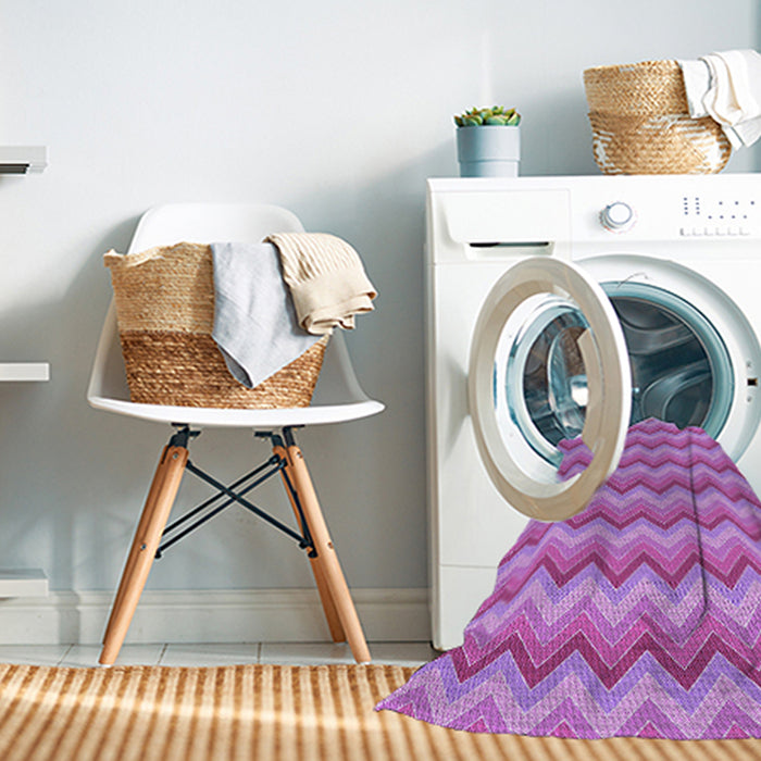 Machine Washable Transitional Violet Purple Rug in a Washing Machine, wshpat426pur