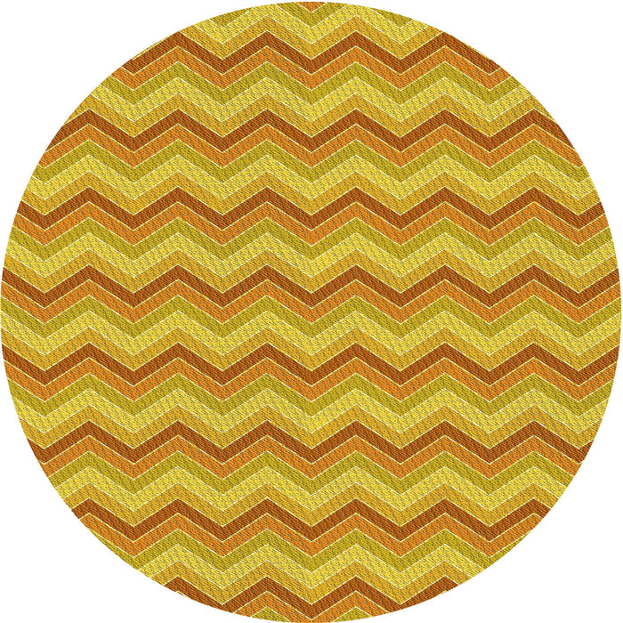 Square Machine Washable Transitional Neon Orange Rug in a Living Room, wshpat426yw