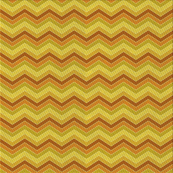 Round Patterned Neon Orange Rug, pat426yw