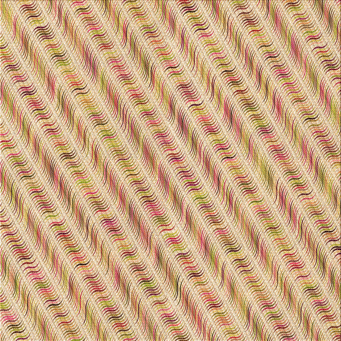 Round Patterned Orange Rug, pat427org