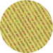 Square Patterned Neon Yellow Rug, pat427yw