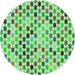 Square Machine Washable Transitional Green Rug in a Living Room, wshpat428grn