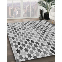 Patterned Light Gray Rug, pat428gry