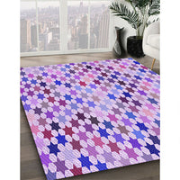 Patterned Blossom Pink Rug, pat428pur