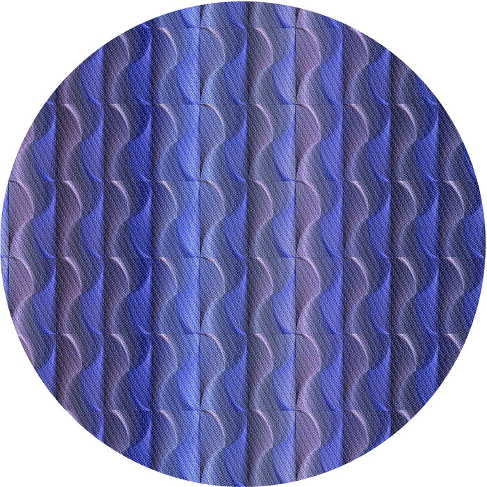 Square Patterned Sapphire Blue Rug, pat429blu