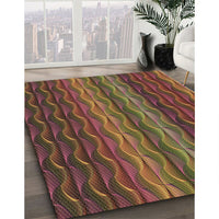 Patterned Light Brown Rug, pat429brn