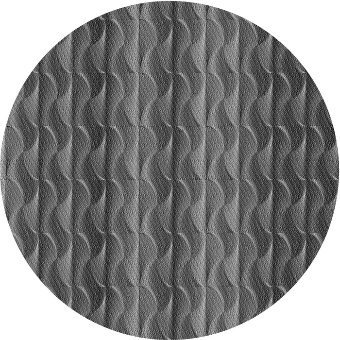 Square Patterned Gray Rug, pat429gry