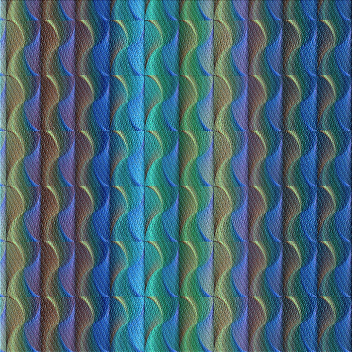 Round Machine Washable Transitional Deep-Sea Green Rug, wshpat429lblu