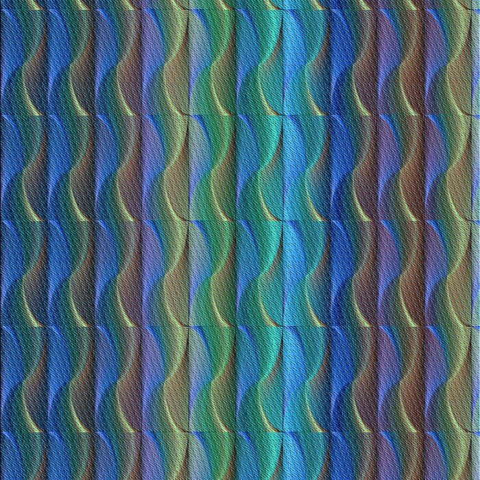 Patterned Deep-Sea Green Rug, pat429lblu