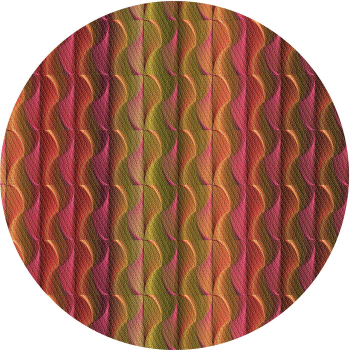 Square Machine Washable Transitional Red Rug in a Living Room, wshpat429org