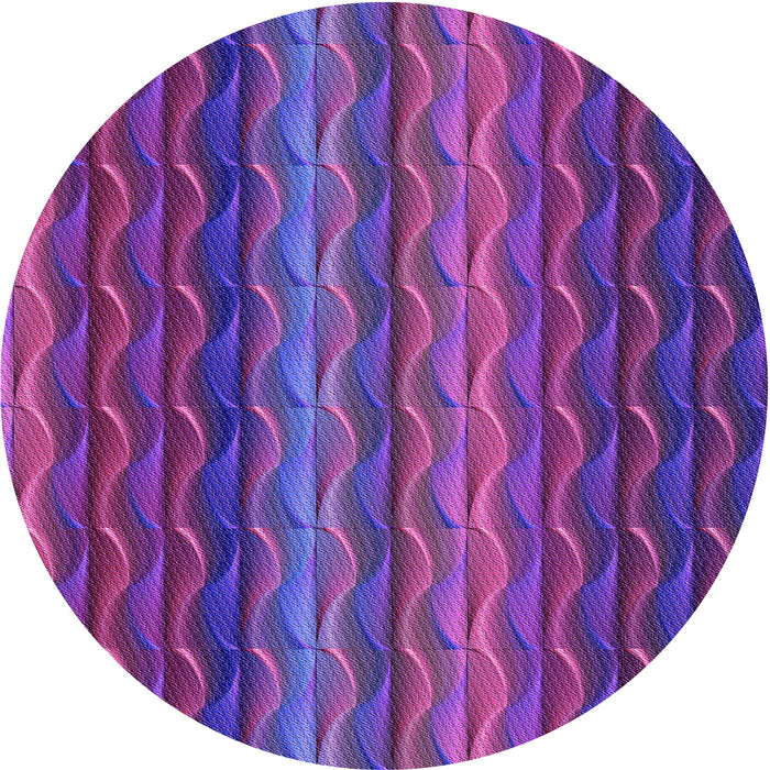 Square Patterned Dark Magenta Purple Rug, pat429pur