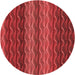 Square Patterned Red Rug, pat429rd