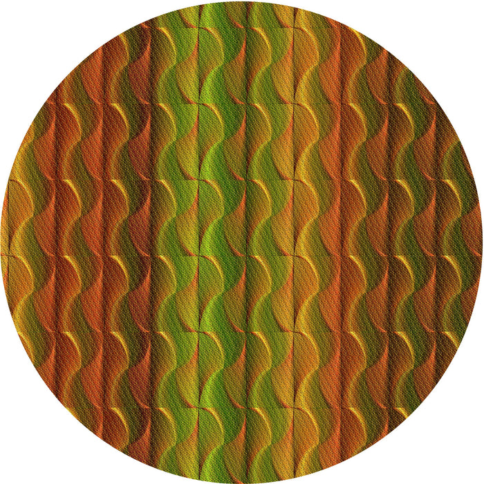 Square Patterned Tomato Red Rug, pat429yw