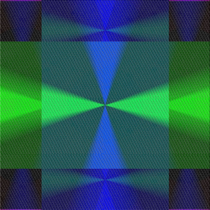 Square Patterned Blue Novelty Rug, pat42