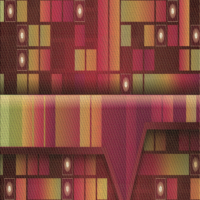 Machine Washable Transitional Cranberry Red Rug, wshpat43brn