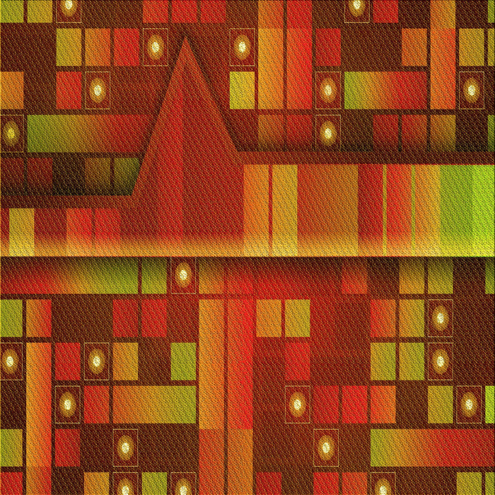 Round Machine Washable Transitional Tomato Red Rug, wshpat43yw