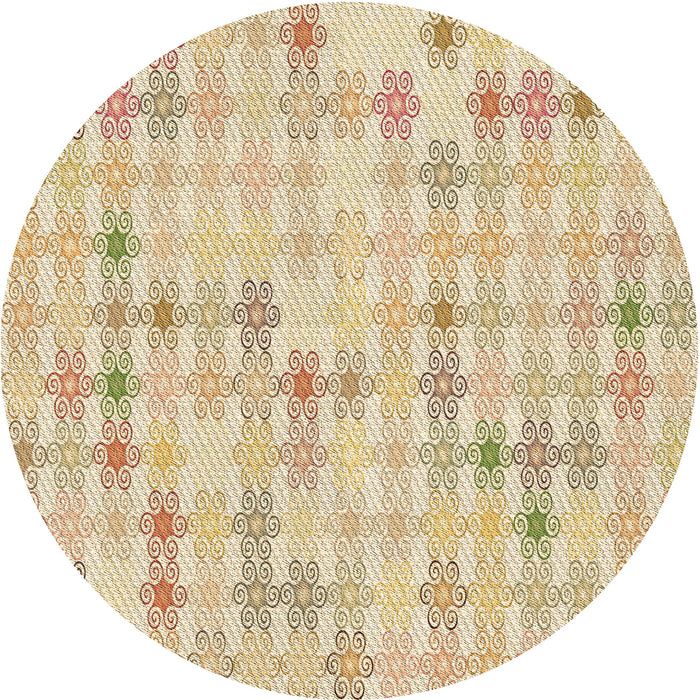 Square Machine Washable Transitional Golden Blonde Gold Rug in a Living Room, wshpat430brn