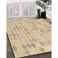 Patterned Golden Blonde Gold Rug, pat430brn