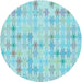 Square Machine Washable Transitional Blue Rug in a Living Room, wshpat430lblu