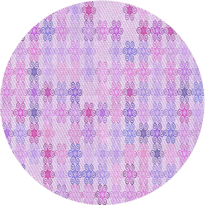 Square Patterned Purple Rug, pat430pur