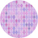 Square Patterned Purple Rug, pat430pur