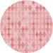 Square Machine Washable Transitional Light Red Pink Rug in a Living Room, wshpat430rd