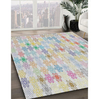 Patterned Gray Novelty Rug, pat430