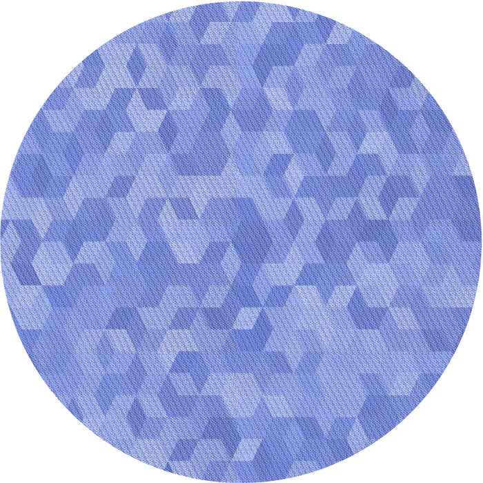 Square Patterned Blue Rug, pat431blu
