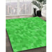 Machine Washable Transitional Lime Green Rug in a Family Room, wshpat431grn