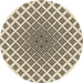 Square Patterned Coffee Brown Rug, pat432brn