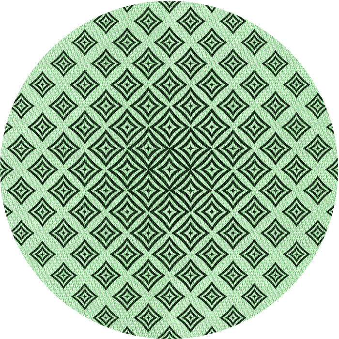 Square Machine Washable Transitional Mint Green Rug in a Living Room, wshpat432grn