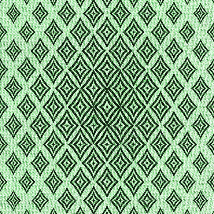 Machine Washable Transitional Mint Green Rug, wshpat432grn