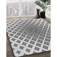 Patterned Platinum Gray Rug, pat432gry
