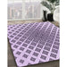 Machine Washable Transitional Purple Rug in a Family Room, wshpat432pur