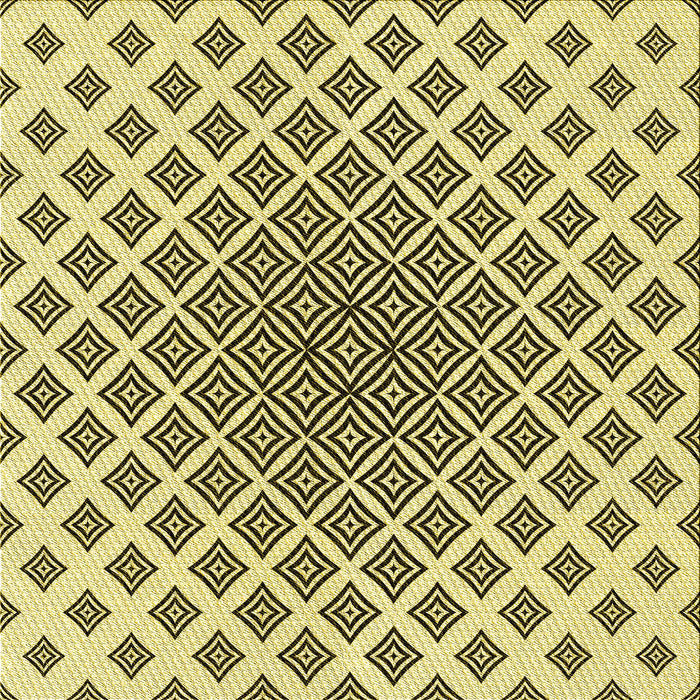 Round Patterned Oak Brown Rug, pat432yw