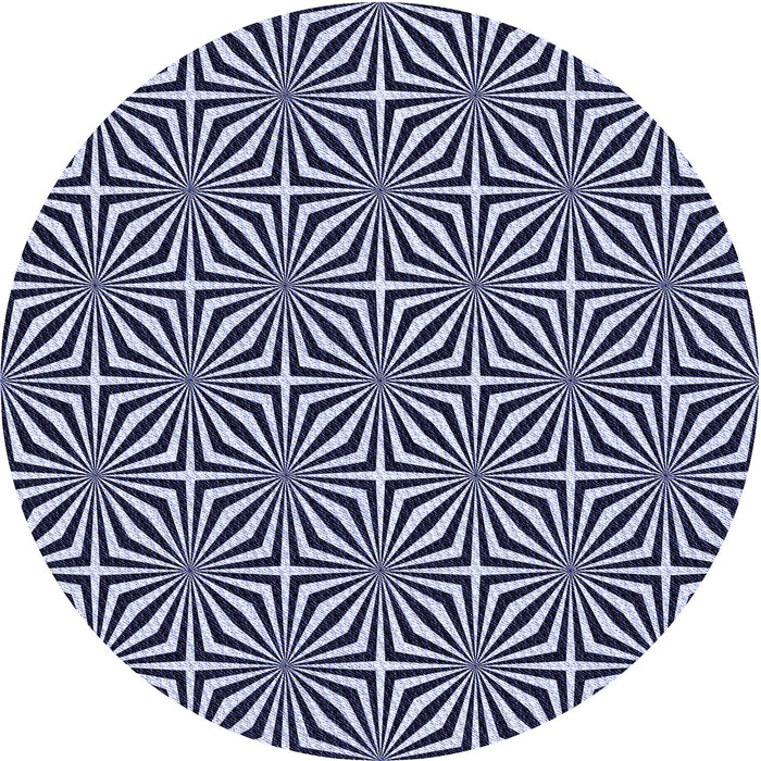 Square Patterned Night Blue Rug, pat433blu