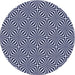 Square Patterned Night Blue Rug, pat433blu