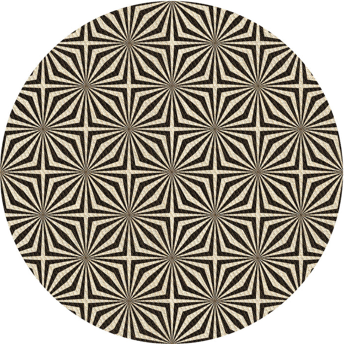 Square Patterned Midnight Gray Rug, pat433brn