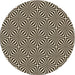 Square Patterned Midnight Gray Rug, pat433brn