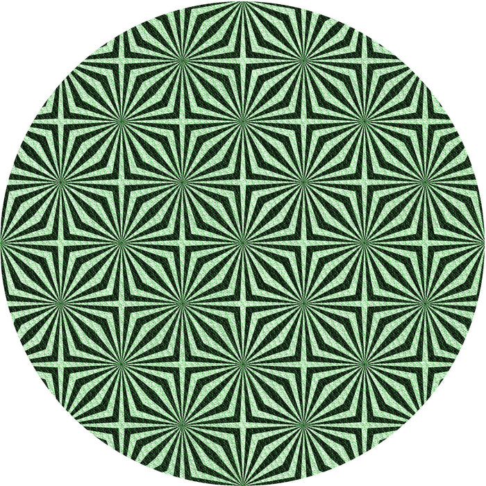 Square Patterned Light Green Rug, pat433grn